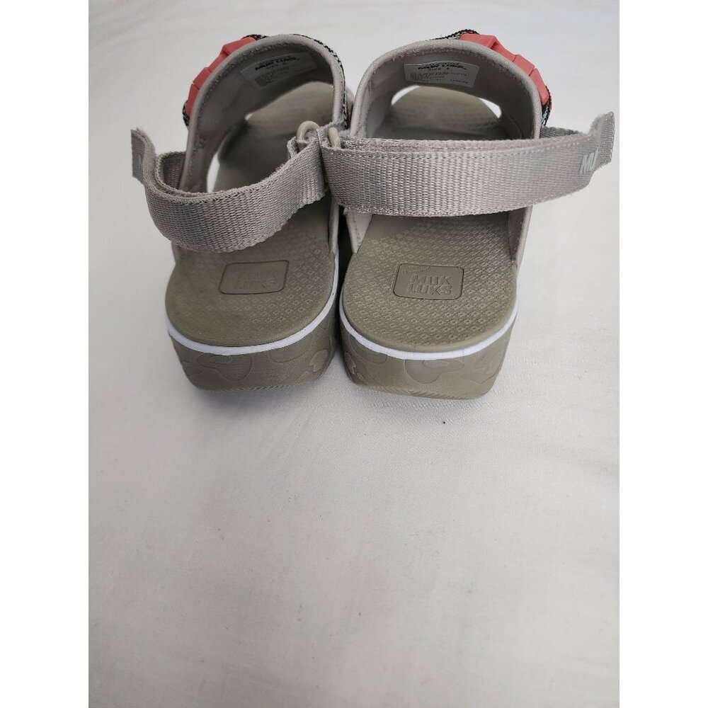 MUK LUKS Women's Clay Boardwalk Parade Microfiber Slingback Mule Sandal Size 9 - Picture 13 of 16